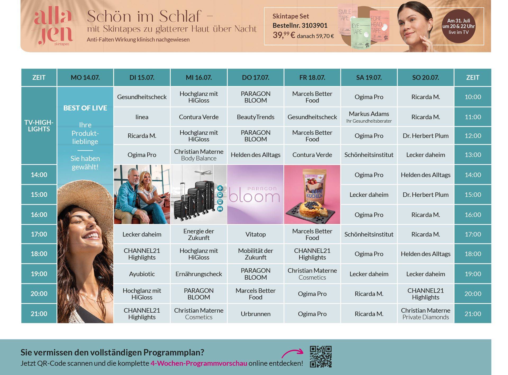 CHANNEL21 Programm, Seite 2 | ungerader Monat