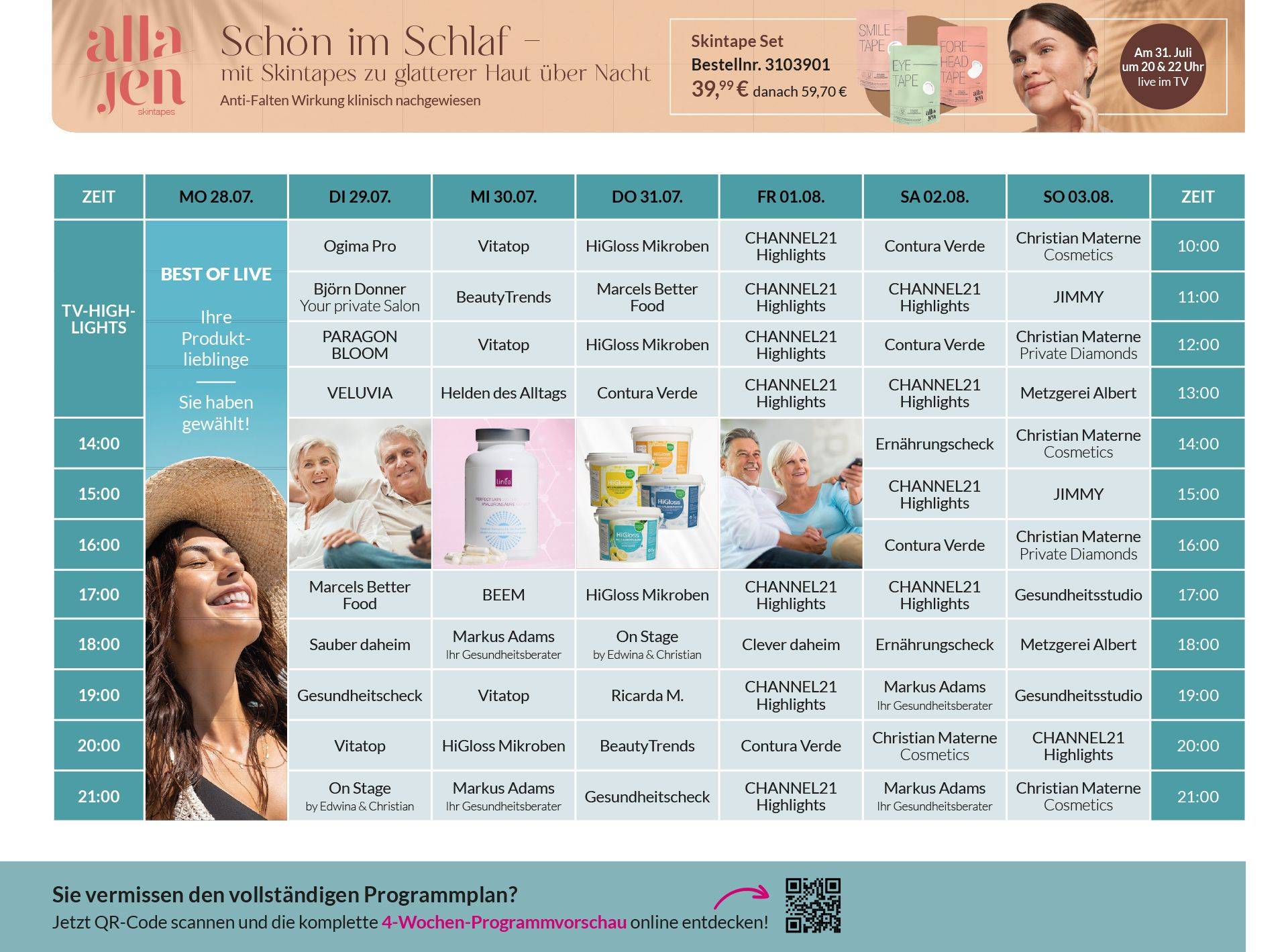 CHANNEL21 Programm, Seite 4 | ungerader Monat