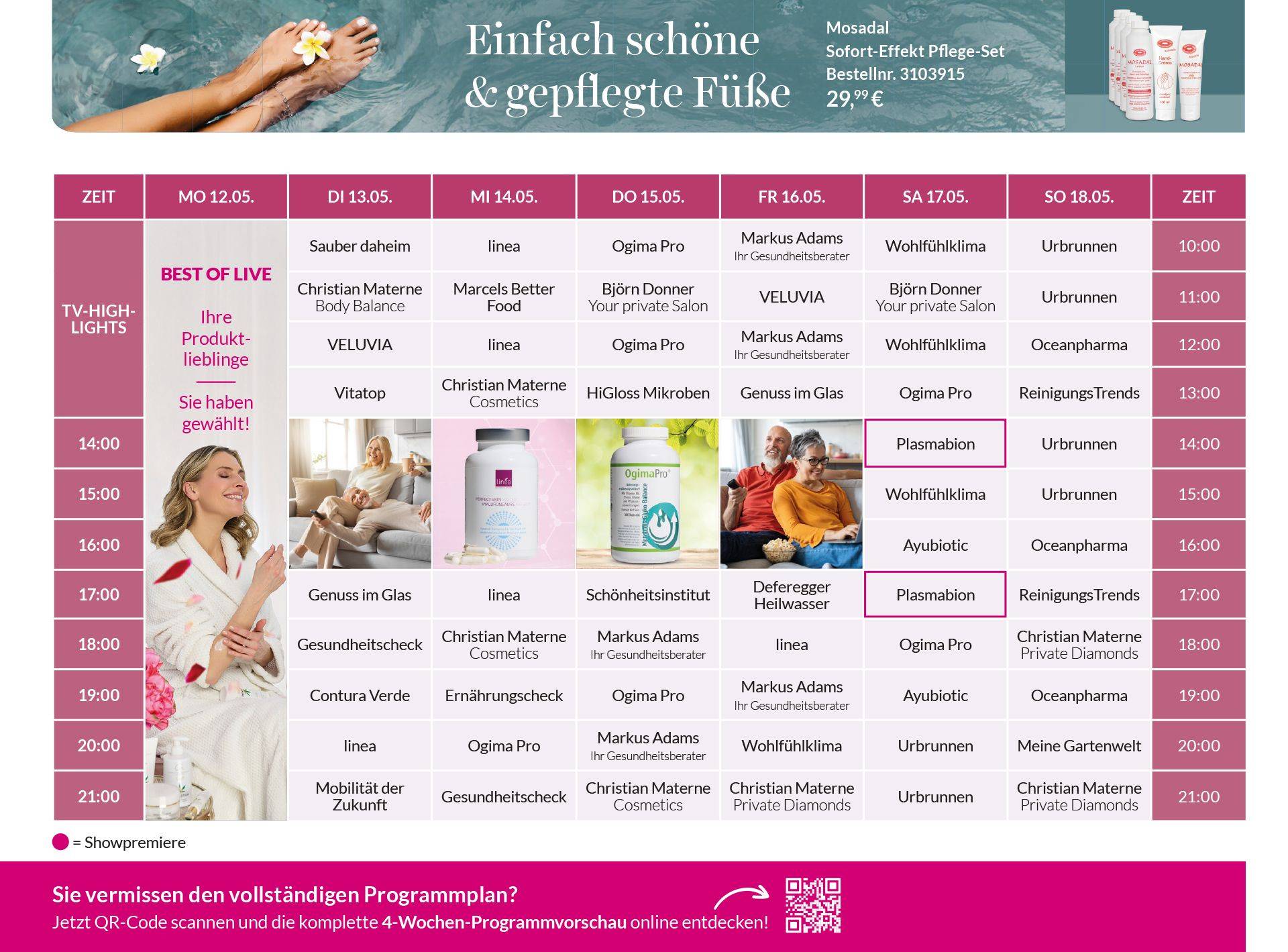 CHANNEL21 Programm, Seite 2 | ungerader Monat