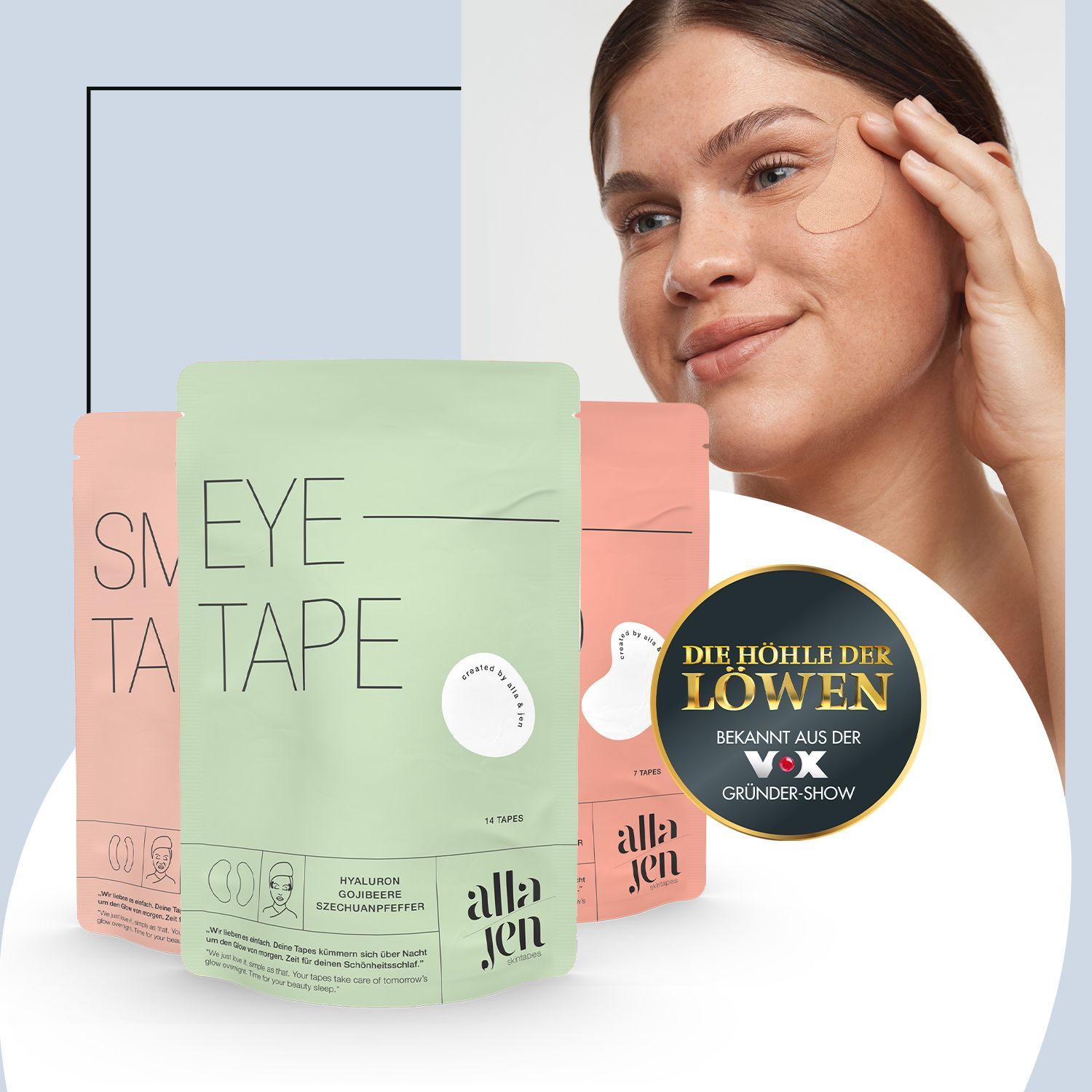 alla/jen – elastische Skintapes mit Sofort-Effekt!