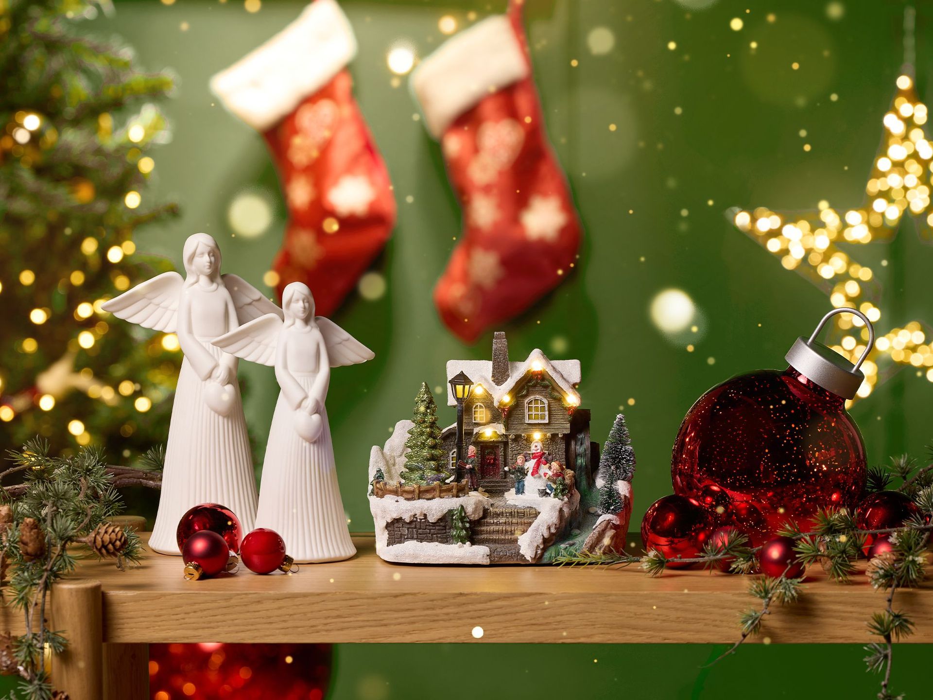 Weihnachtsdekoration bei Channel21