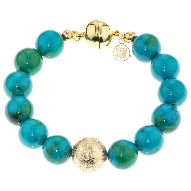 Produktbild von Design-Armband, Türkis rek., ca. 22 cm, Magnet