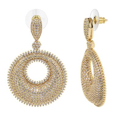 Produktbild Ohrstecker "Malibu Glam", 910 Zirkonia, vergoldet