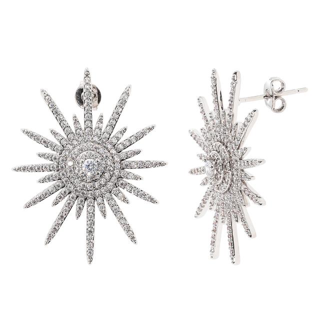 Produktbild von Ohrstecker "Stars over Arabia", 302 Zirkonia, rhodiniert