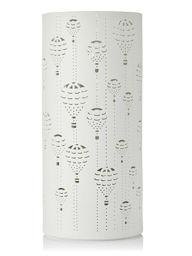 Produktbild von BRANDANI Tischleuchte aus Porzellan, Ballon-Design, Zylinder, 25 W, 28 cm