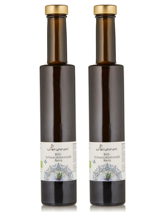 Produktbild von "Bio-Schwarzkümmelöl Nero" mit Bio-Traubenkernöl, 2er-Set, 400 ml