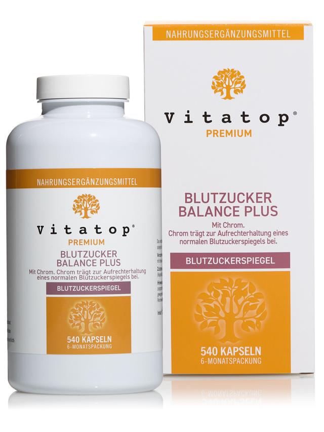 Produktbild von "Blutzucker Balance Plus" mit dem Mineralstoff Chrom, Kapseln, 6-Monatsvorrat