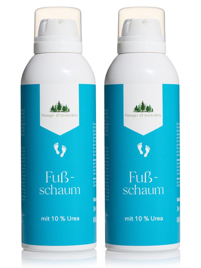 Produktbild von Fußpflege-Set "Fußschaum" mit 10 % Urea & Hyaluronsäure, regenerierend, 2er-Set, 400 ml
