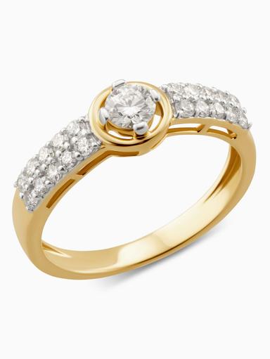 Produktbild Brillant-Ring, LG, Zertifikat, 0,50 ct., SI, Gold 585