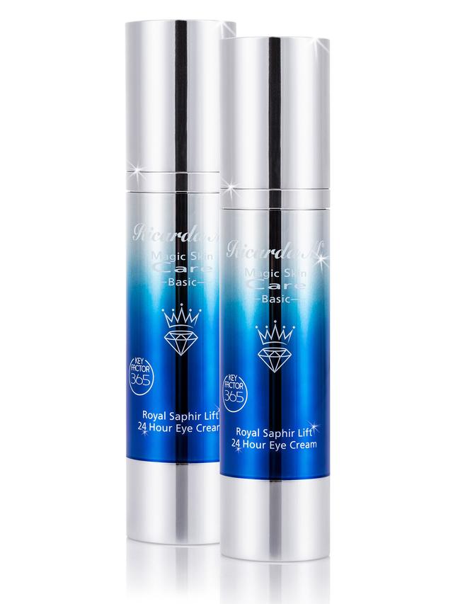 Produktbild von Augencreme "MSC Basic Royal Saphir Lift 24 Hour Eye Cream Duo" Anti-Aging, straffend, faltenreduzierend, 2x 50 ml