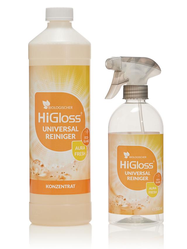 Produktbild von Bio Universalreiniger "EcoGlanz - Aura Fresh" effektive Geruchsneutralisation durch Mikroorganismen, 1 L + Leerflasche