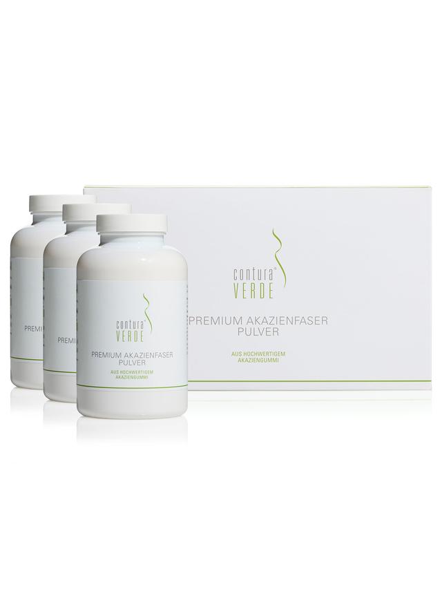 Produktbild von "Premium Akazienfaser Pulver" mit Akaziengummi (Fibregum™), 3-Monatsvorrat