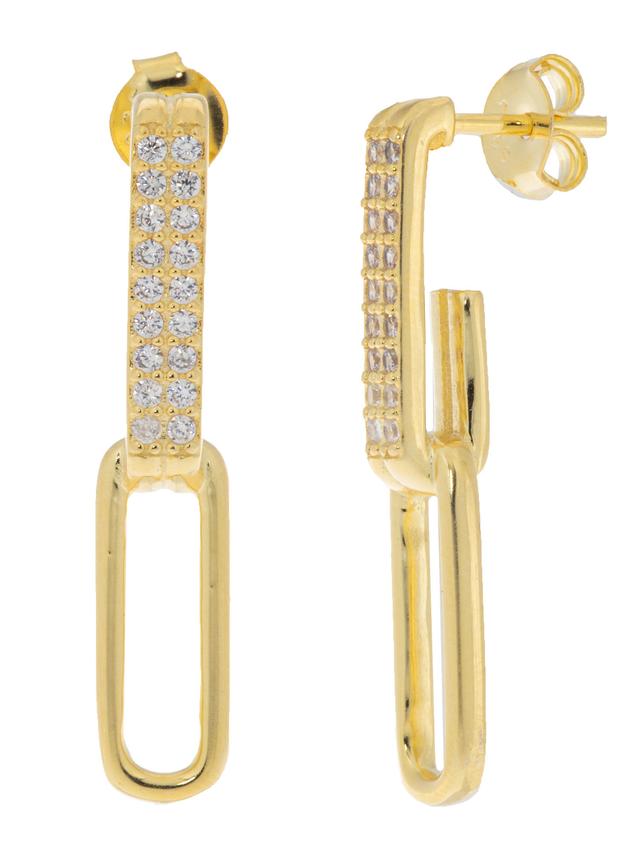 Produktbild von Ohrhänger "Sparkling Link", Zirkonia