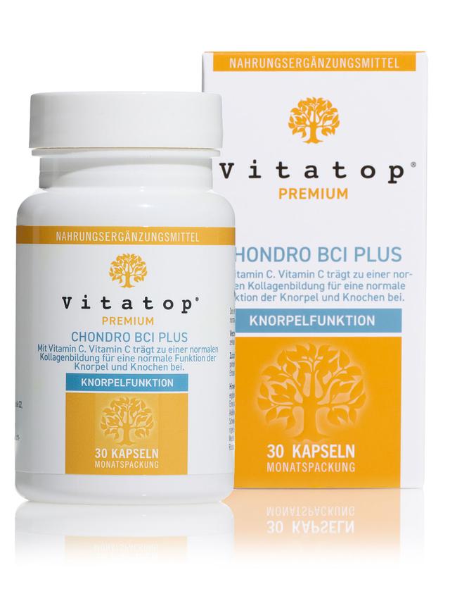 Produktbild von "Chondro BCI Plus" mit dem Markenrohstoff Boswellia serrata AprèsFlex®, Kapseln, Monatsvorrat