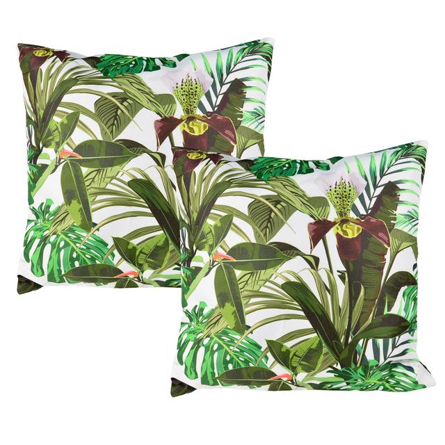 Produktbild von Outdoor-Kissen, regenfest, schmutzabweisend, 45 x 45 cm, 2er-Set