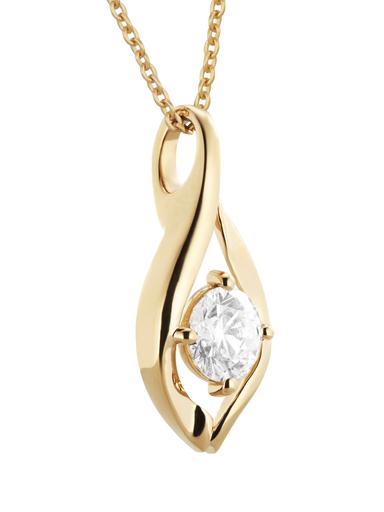 Produktbild Diamant-Anhänger, LG, ca. 1,0 ct., Brillant, Gold 585, Gelbgold oder Weißgold