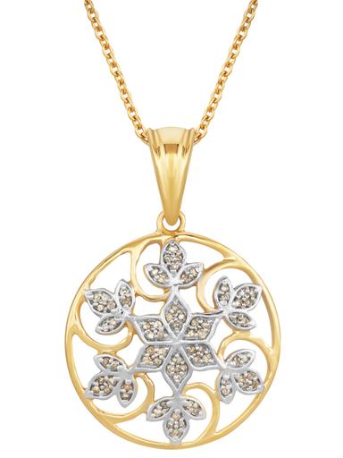 Produktbild Brillant-Anhänger, ges. 0,19 ct., SI 925 vergoldet