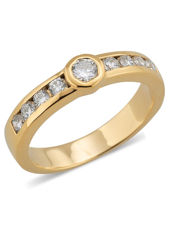 Produktbild von Diamant-Ring, LG, ges. ca. 0,78 ct., Brillant, Silber 925, rhodiniert oder vergoldet
