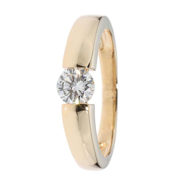 Produktbild von Brillant-Ring in Spannring-Optik, Gold 585 poliert