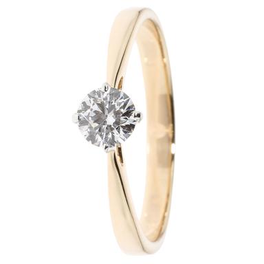 Produktbild Brillant-Ring, 0,50 ct., Top Wesselton, Gold 585 poliert