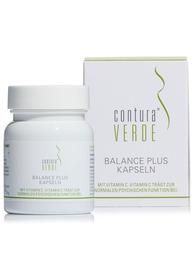 Produktbild von "Balance Plus" mit dem Mikroalgenpulver AlgaSense®, Kapseln, Monatsvorrat