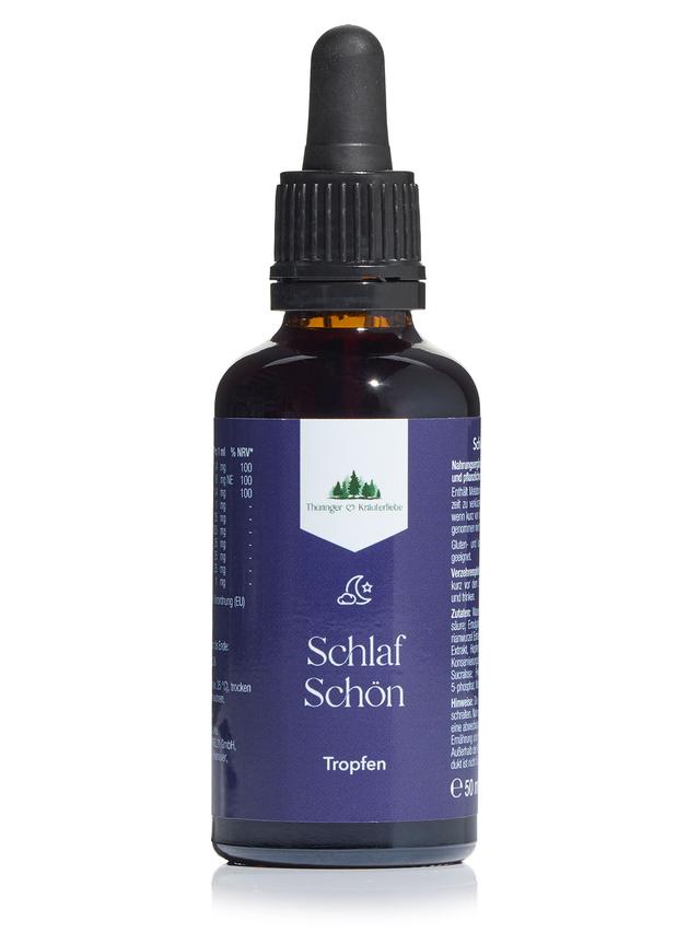 Produktbild von "Schlaf Schön Tropfen" mit Melatonin & Baldrian, 50 ml