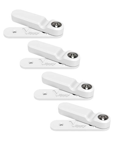 Produktbild Tür- & Fensterstopper "Vlippy" gegen zuknallen, weiß, 4er-Set