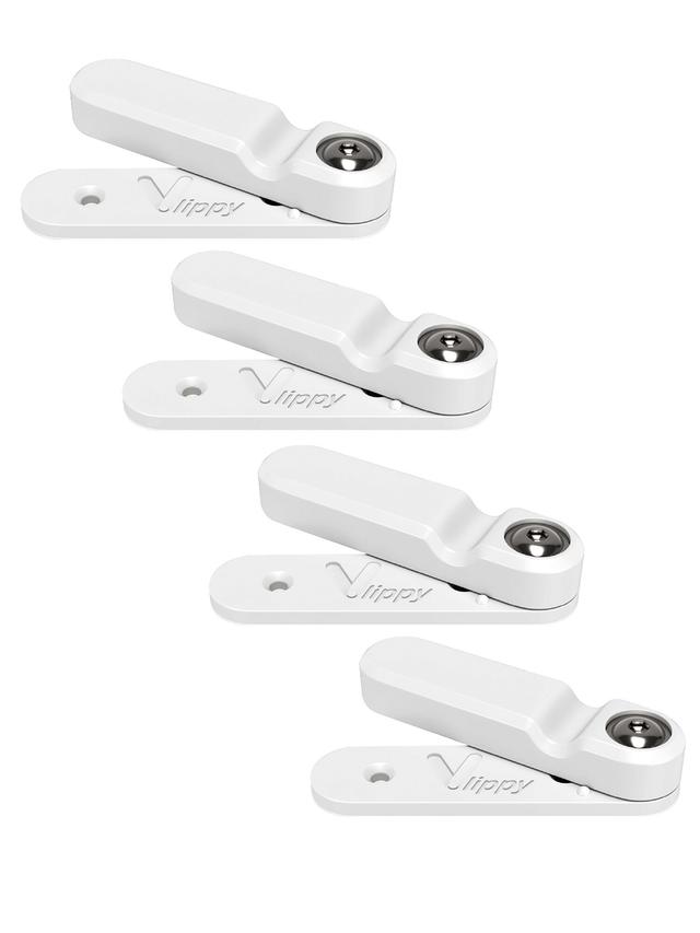 Produktbild von Tür- & Fensterstopper "Vlippy" gegen zuknallen, weiß, 4er-Set