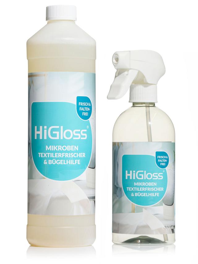 Produktbild von Textilerfrischer und Bügelhilfe, faltenfrei, 1000 ml + Sprühflasche