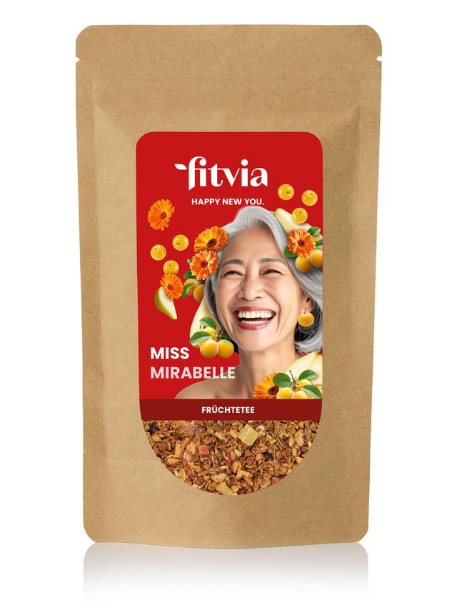 Produktbild von Früchtetee Mirabelle-Apfel, lose, 100 g