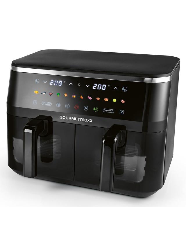 Produktbild von GOURMETmaxx Heißluft-Fritteuse Doppelkorb 2x 4,5 l, 3100 W
