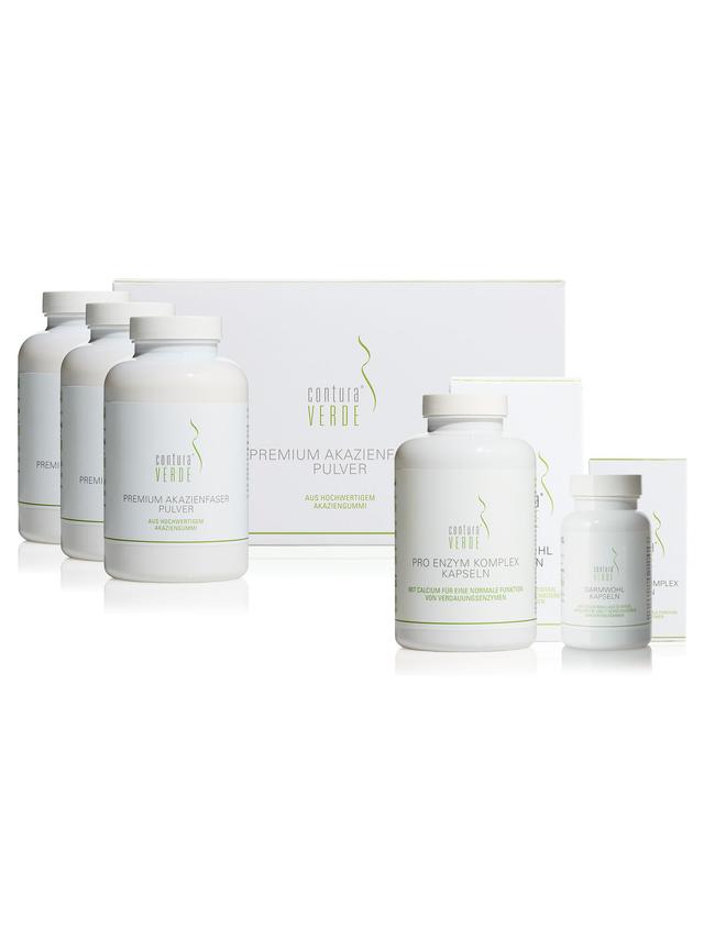 Produktbild von "Geburtstagsbundle" mit Darmwohl, Premium Akazienfaser Pulver & Pro Enzym Komplex, 3-Monatsvorrat