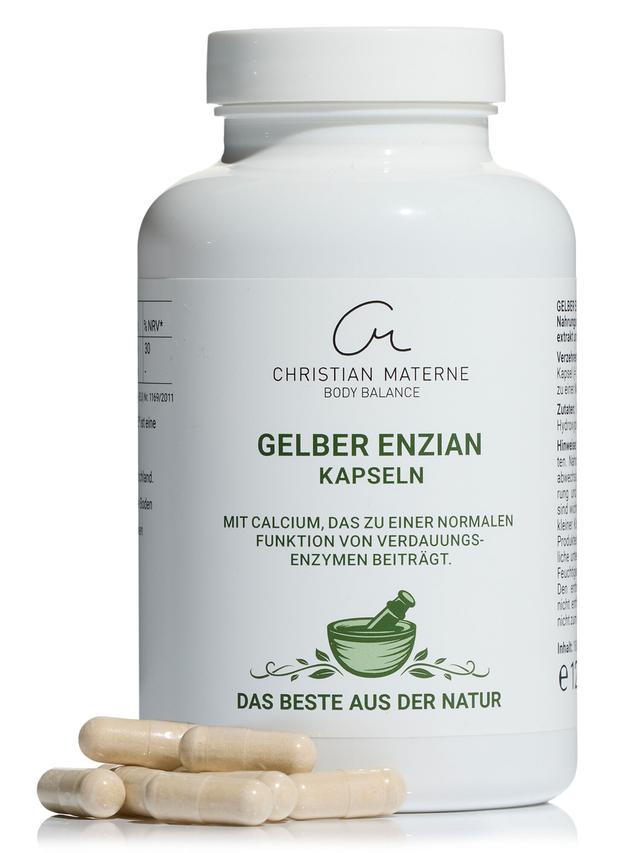 Produktbild von "Gelber Enzian" mit Calcium, Kapseln, 3-Monatsvorrat