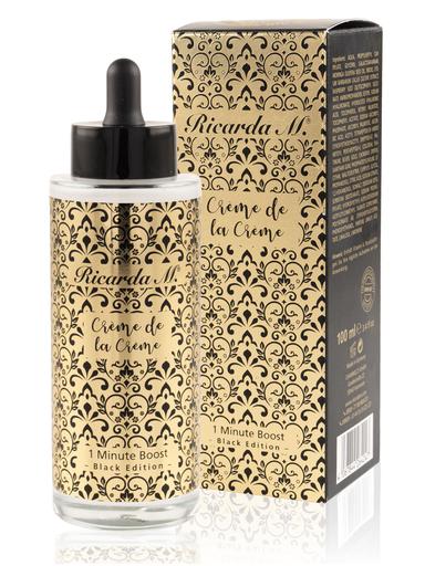 Produktbild Gesichtsserum "Crème de la Crème 1 Min. Boost Black Edition" Anti-Aging, mit pflanzlicher Exosomen-Technologie, 100 ml