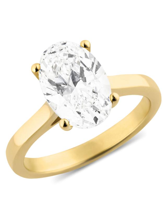 Produktbild von Diamant-Ring, LG, Oval, ca. 3,0 ct., Gold 375, Gelbgold oder Weißgold