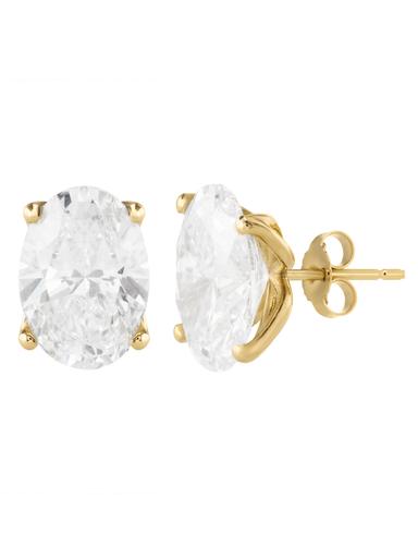 Produktbild Diamant-Ohrstecker, Oval, LG, Gold 375