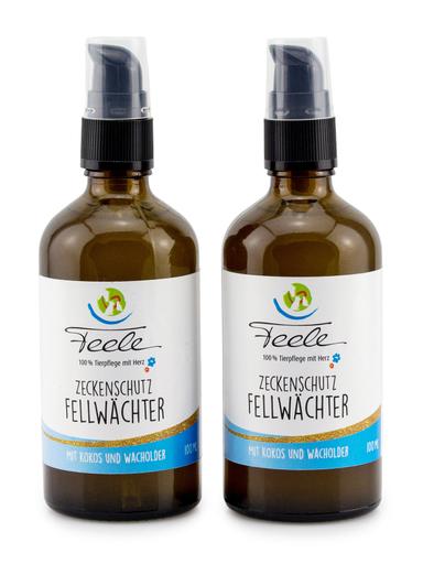 Produktbild Feele Zeckenschutz "Fellwächter" mit pflanzlichen Inhaltsstoffen & Geraniol, 2er-Set, 200 ml