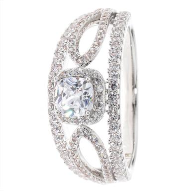 Produktbild Cocktail-Ring "Antigua Dream", Zirkonia, rhodiniert