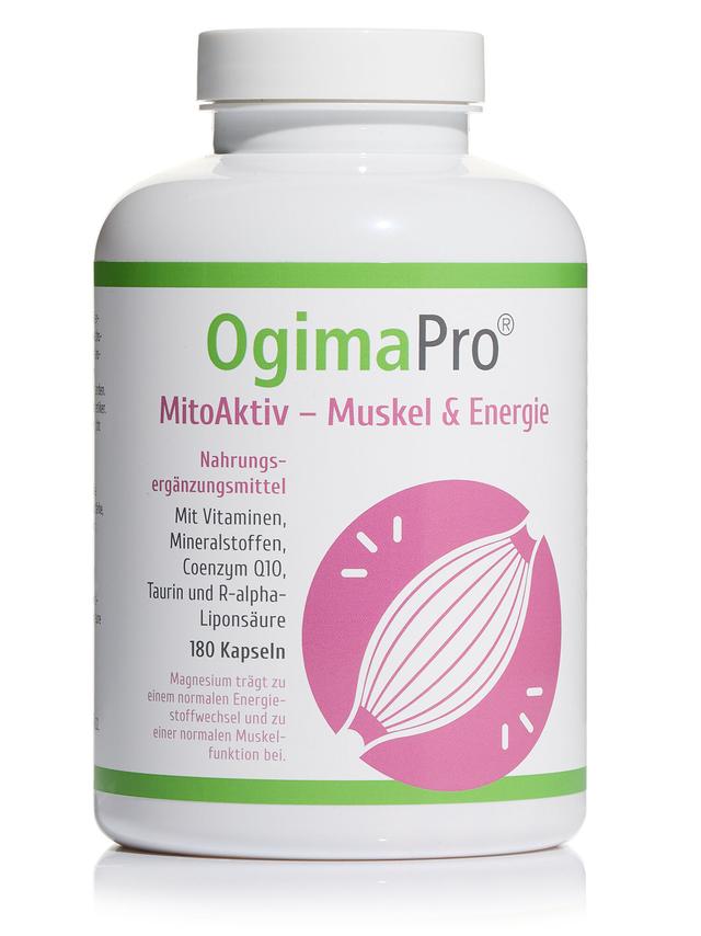 Produktbild von "MitoAktiv – Muskel & Energie" mit Coenzym Q10 und Vitamin B12 und B6, Kapseln, 3-Monatsvorrat