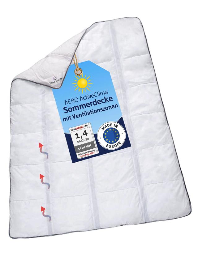 Produktbild von Sommerdecke "AERO ActiveClima" Atmungsaktiv und feuchtigkeitsregulierend, 135 x 200 cm