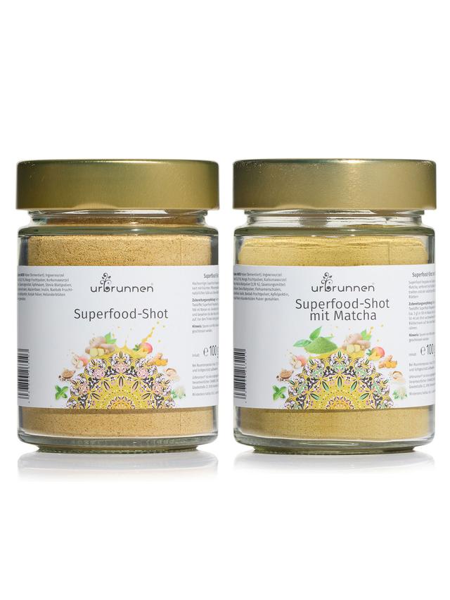 Produktbild von Superfood Set mit "Superfood-Shot" und "Superfood-Shot mit Matcha", Teepulver, 2-teilig