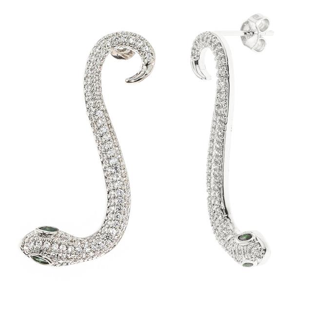 Produktbild von Ohrstecker "Hot Curvy", 208 Zirkonia, poliert