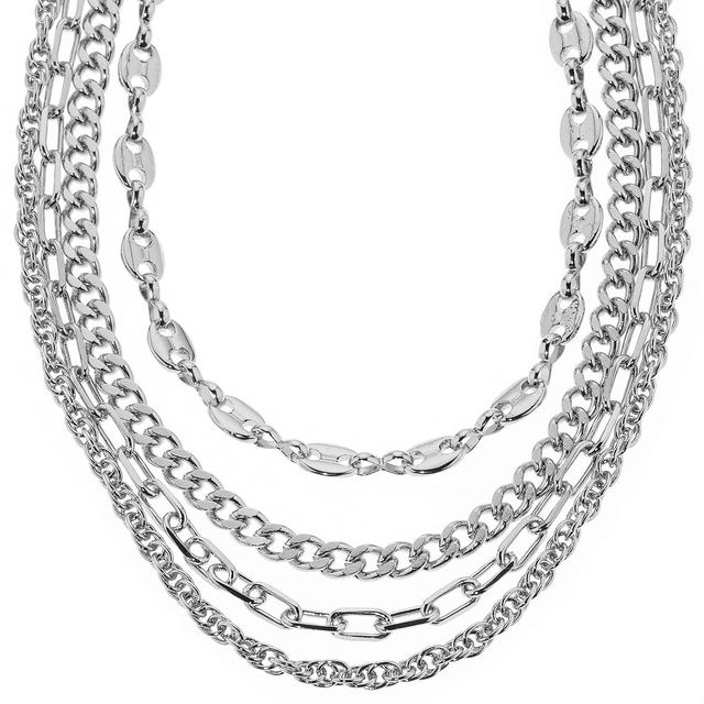 Produktbild von Wasserfall-Collier, 4-reihig, Design-Mix, ca. 47 cm