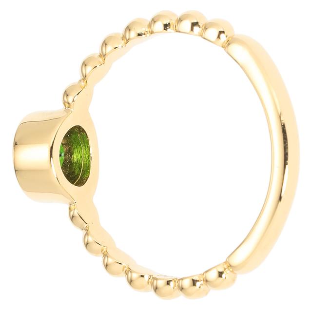 Produktbild von Solitär-Ring, Chromdiopsid, Silber 925 vergoldet