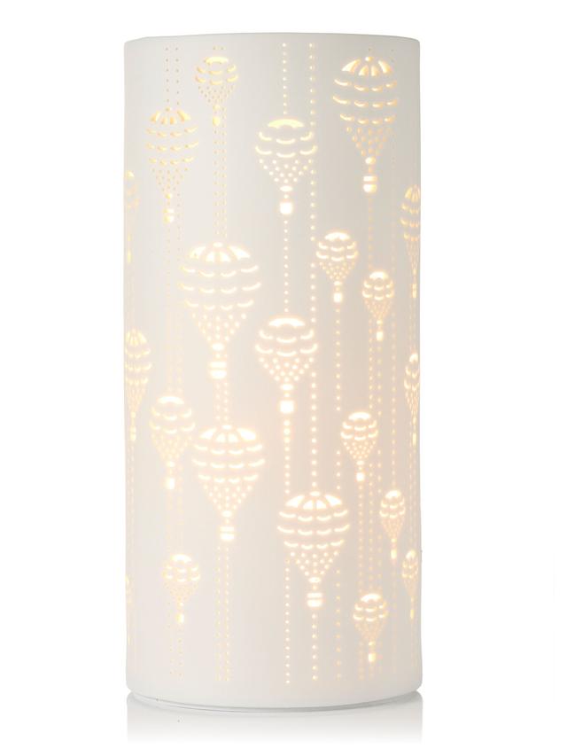 Produktbild von BRANDANI Tischleuchte aus Porzellan, Ballon-Design, Zylinder, 25 W, 28 cm