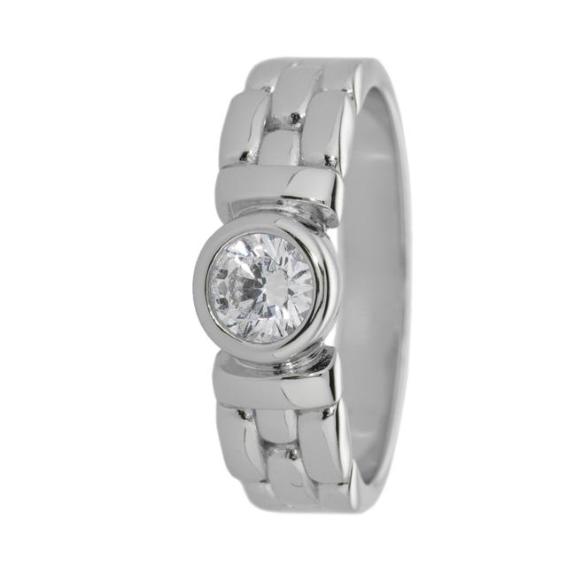 Produktbild von Solitär-Bandring "Love & Trust", Silber 925