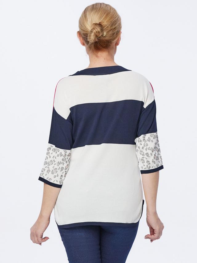 Produktbild von Feinstrick-Pullover Blockstreifen