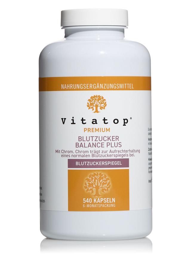 Produktbild von "Blutzucker Balance Plus" mit dem Mineralstoff Chrom, Kapseln, 6-Monatsvorrat
