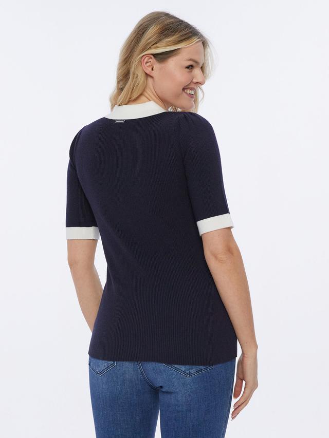 Produktbild von Pullover Halbarm mit Hemdkragen