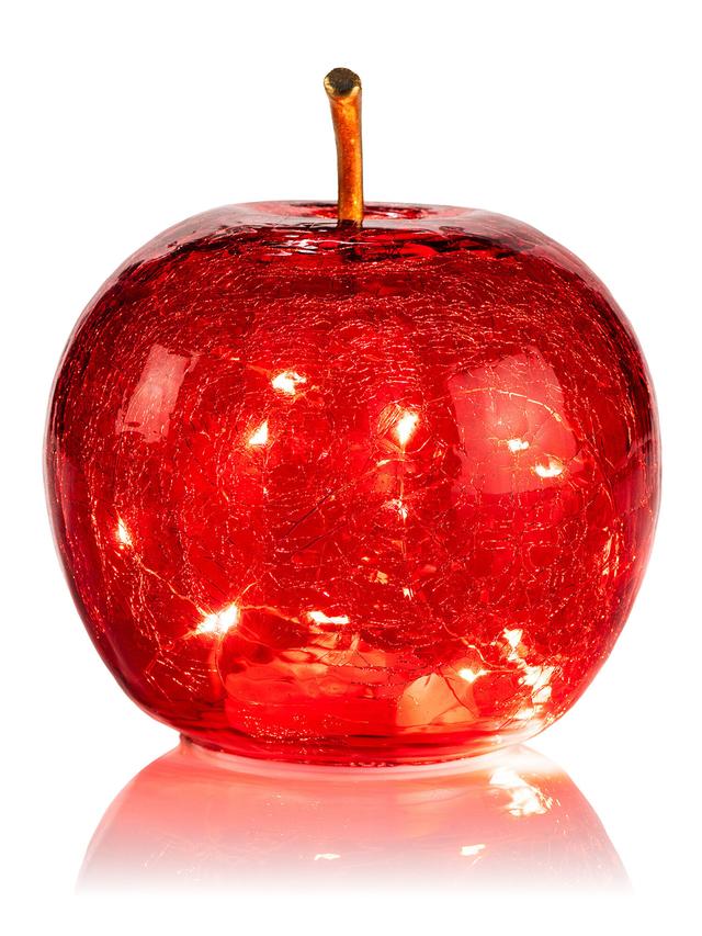 Produktbild von LED-Leuchte in Apfelform mit 15 Micro-LEDs, inkl. 6h Timer